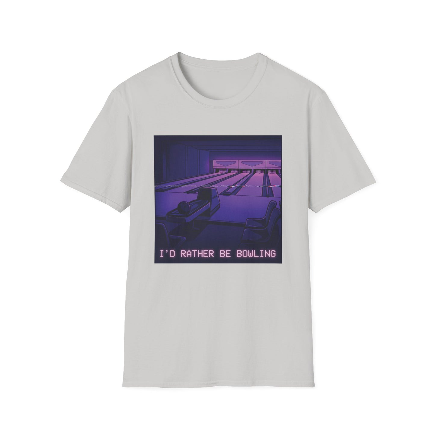 I'd rather be bowling glitching T-Shirt