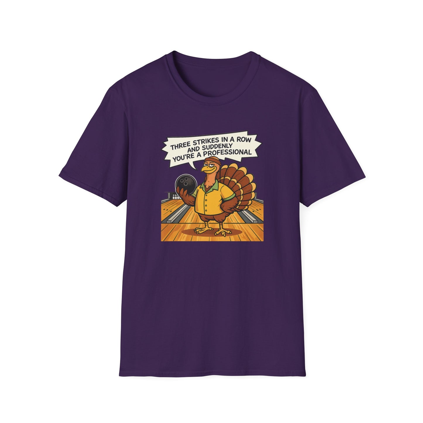 Funny turkey bowling T-Shirt