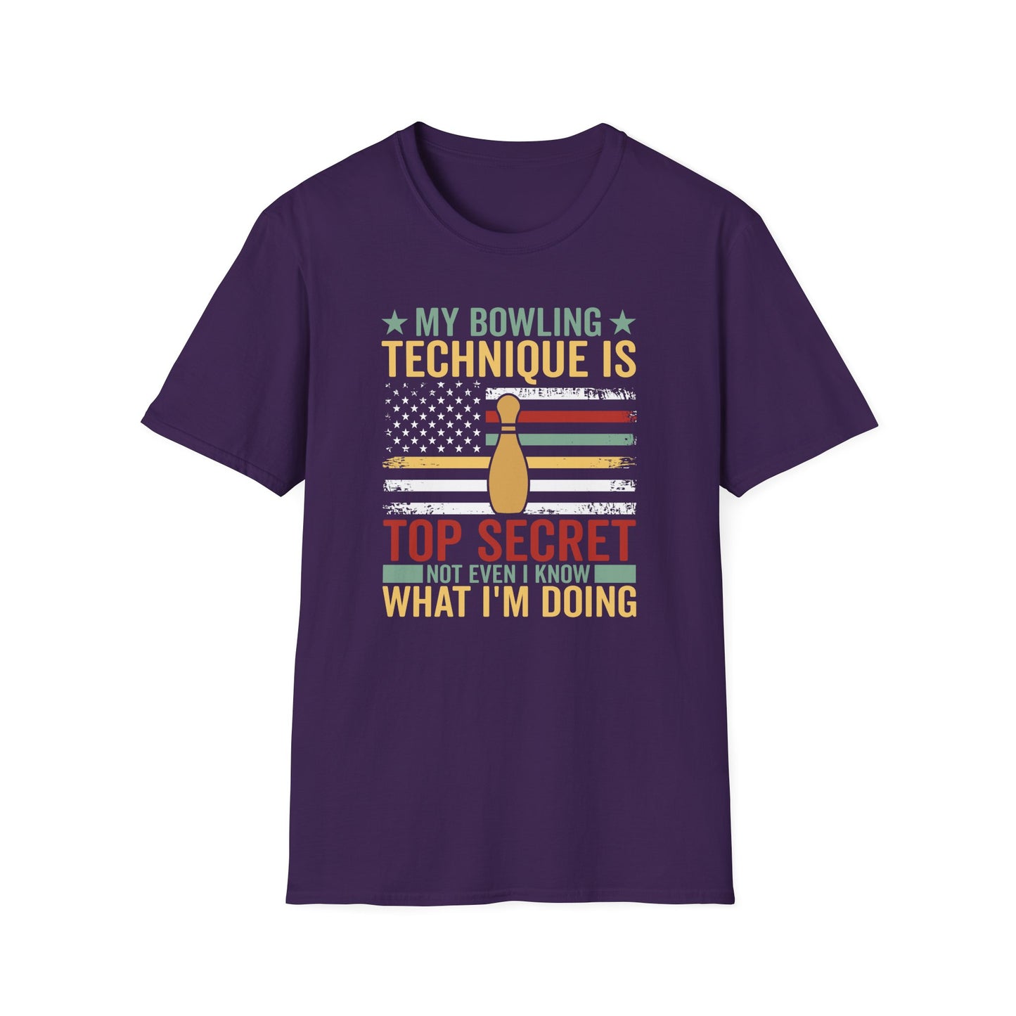 Bowling technique top secret USA T-Shirt
