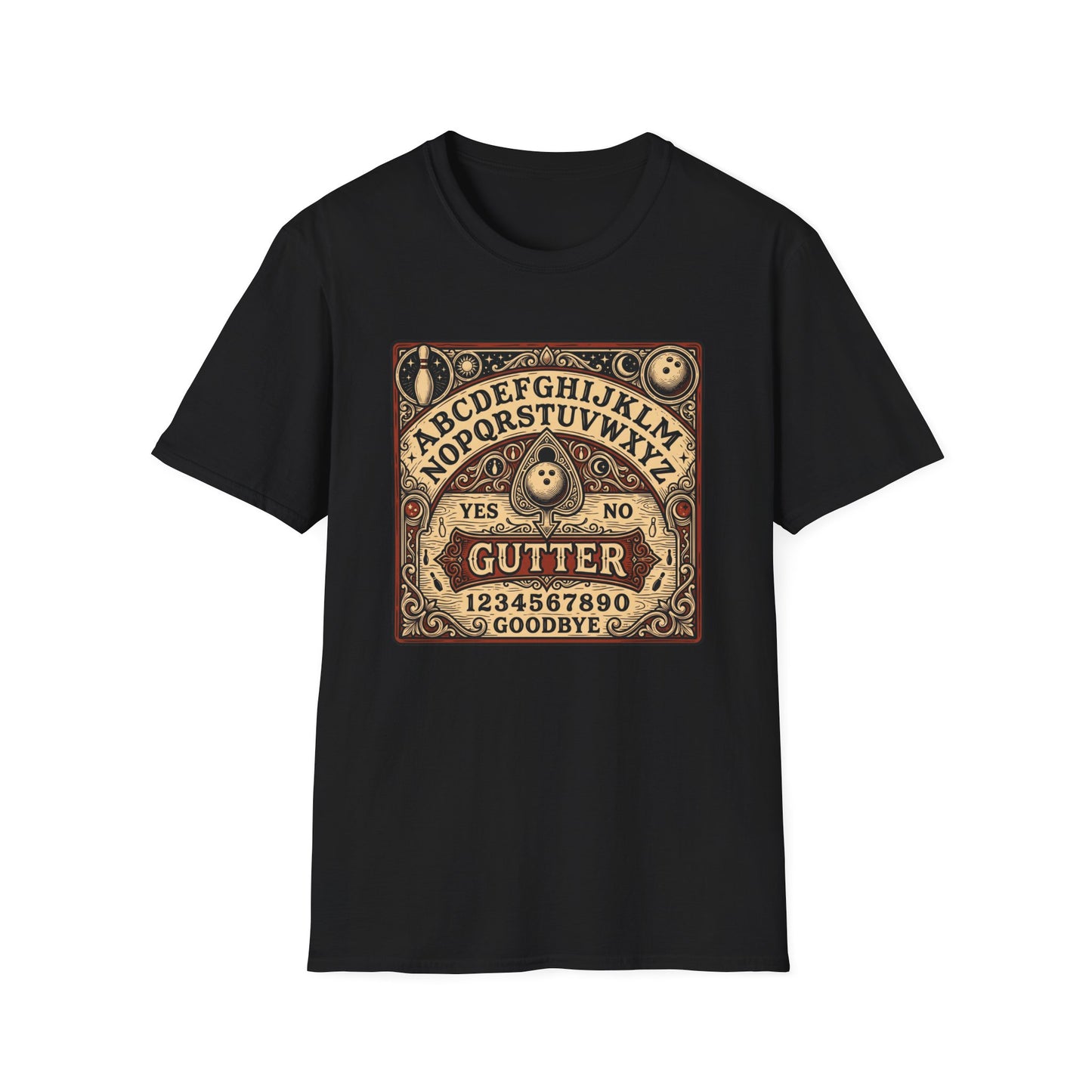 Funny gutter Ouija board design T-Shirt