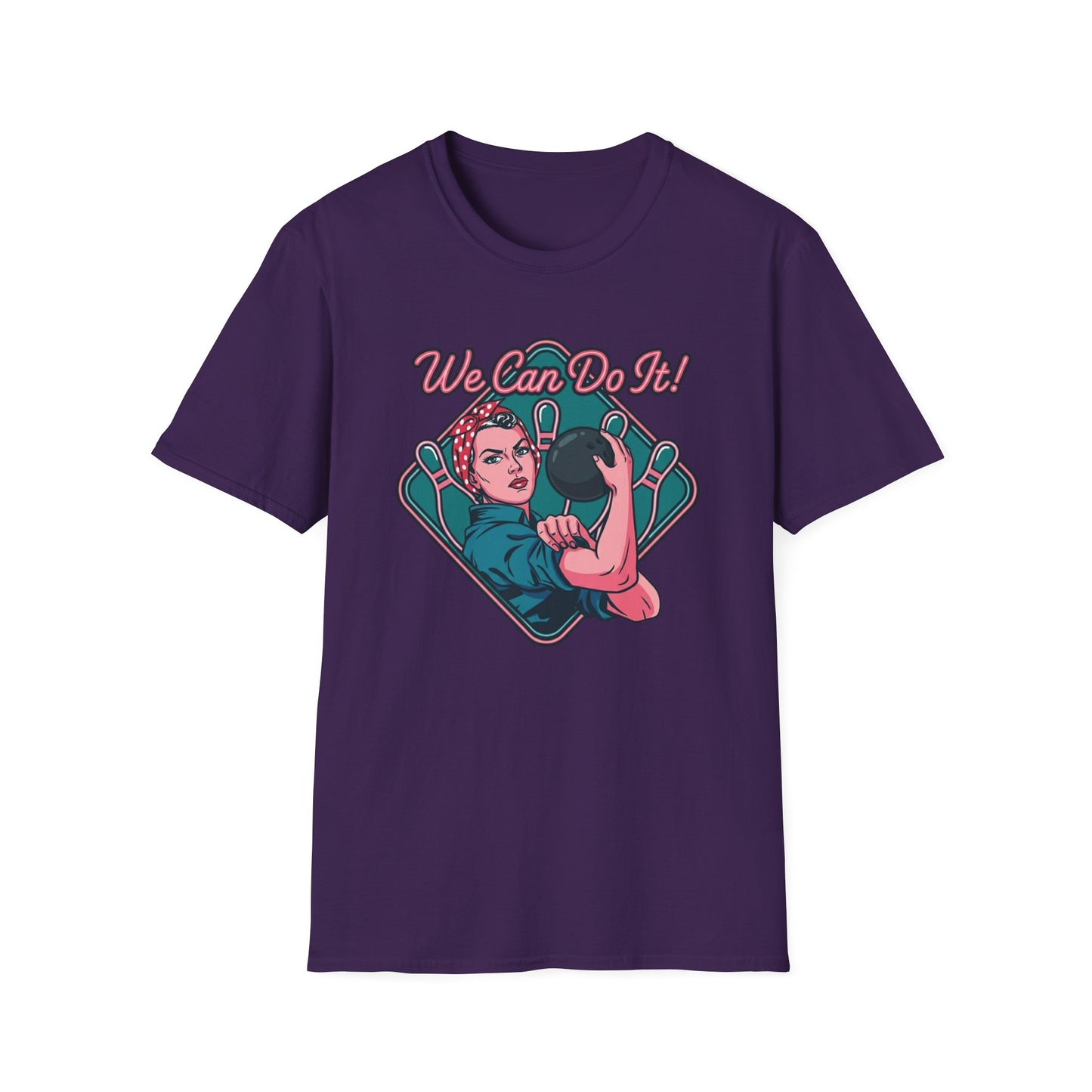 We can do it ladies bowling retro T-Shirt