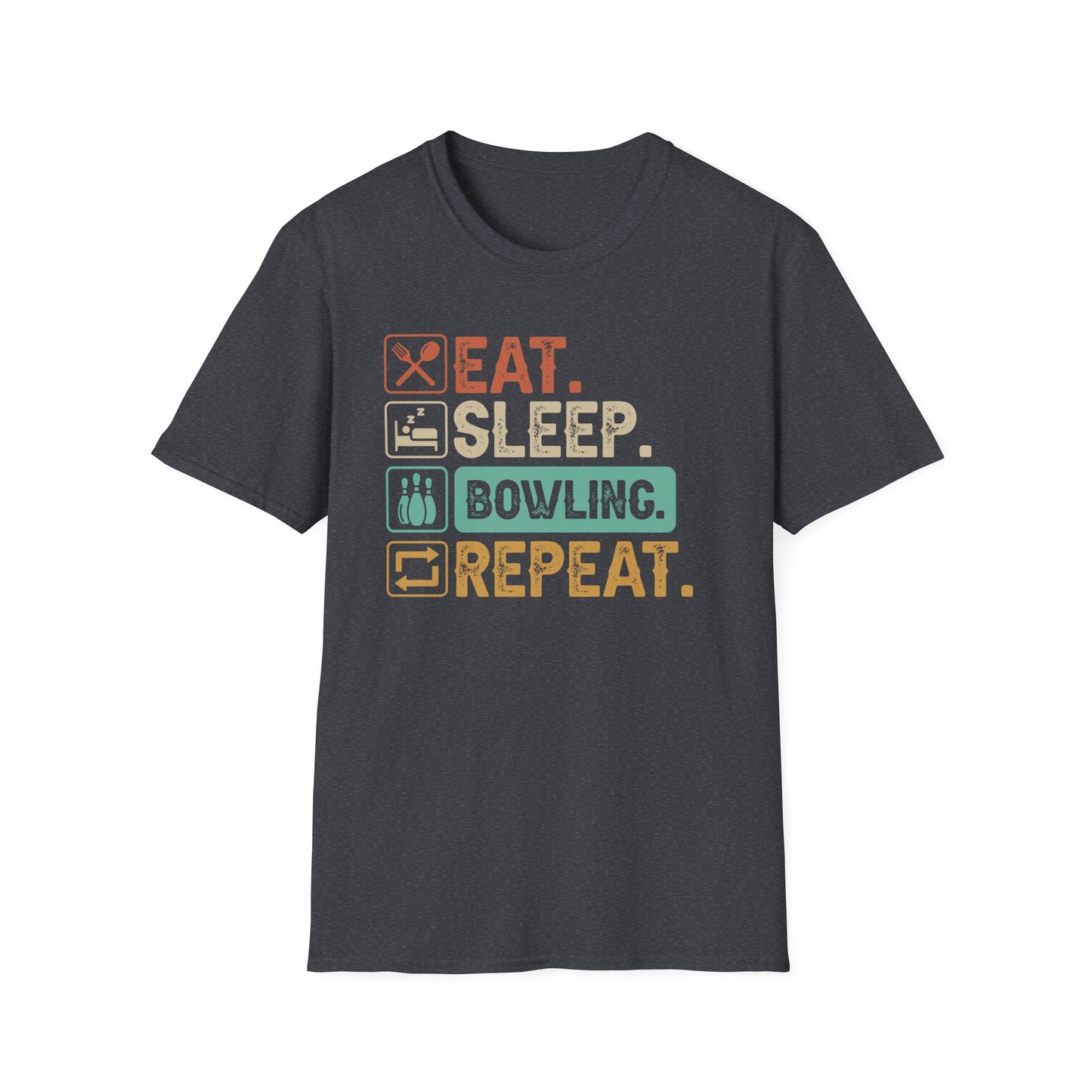 Eat. Sleep. Bowling. Repeat. graphic T-Shirt