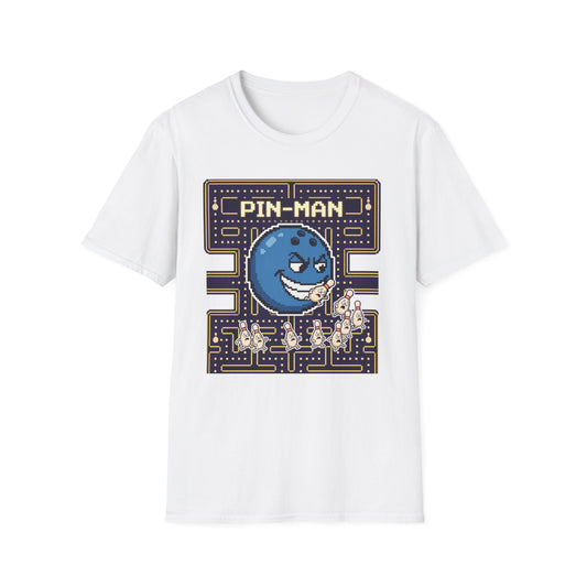 Pin man funny gaming bowling T-Shirt