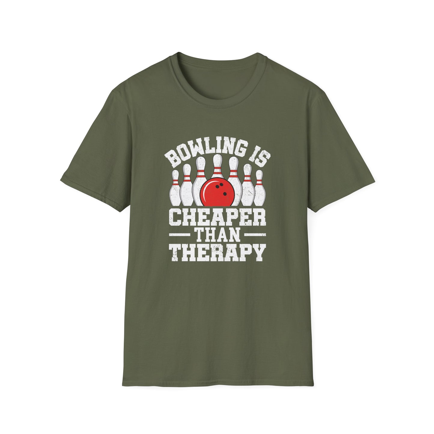 Bowling is cheaper than therapy funny T-Shirt