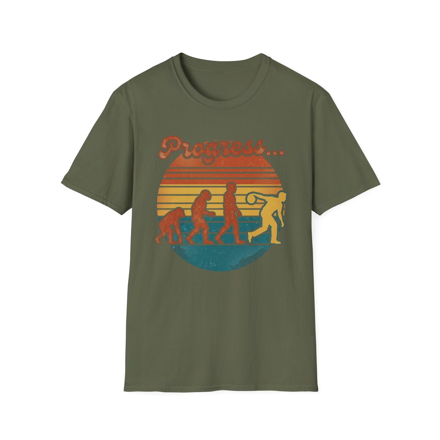 Progress retro bowling sunset T-Shirt