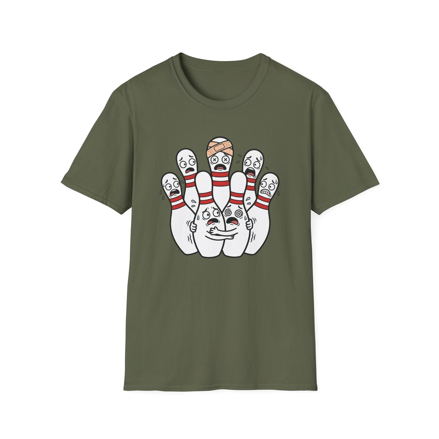Scared pins funny bowling T-Shirt