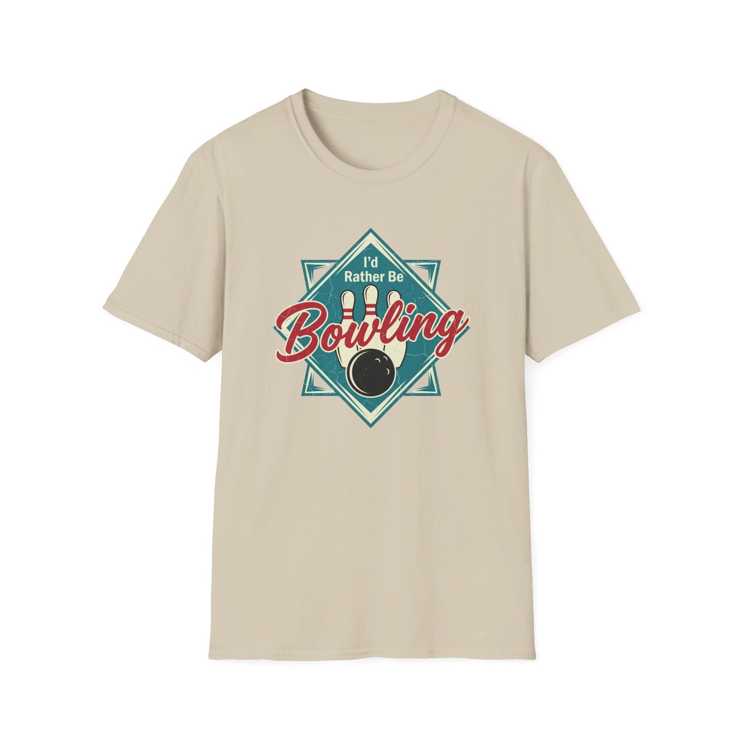 I'd rather be bowling retro T-Shirt