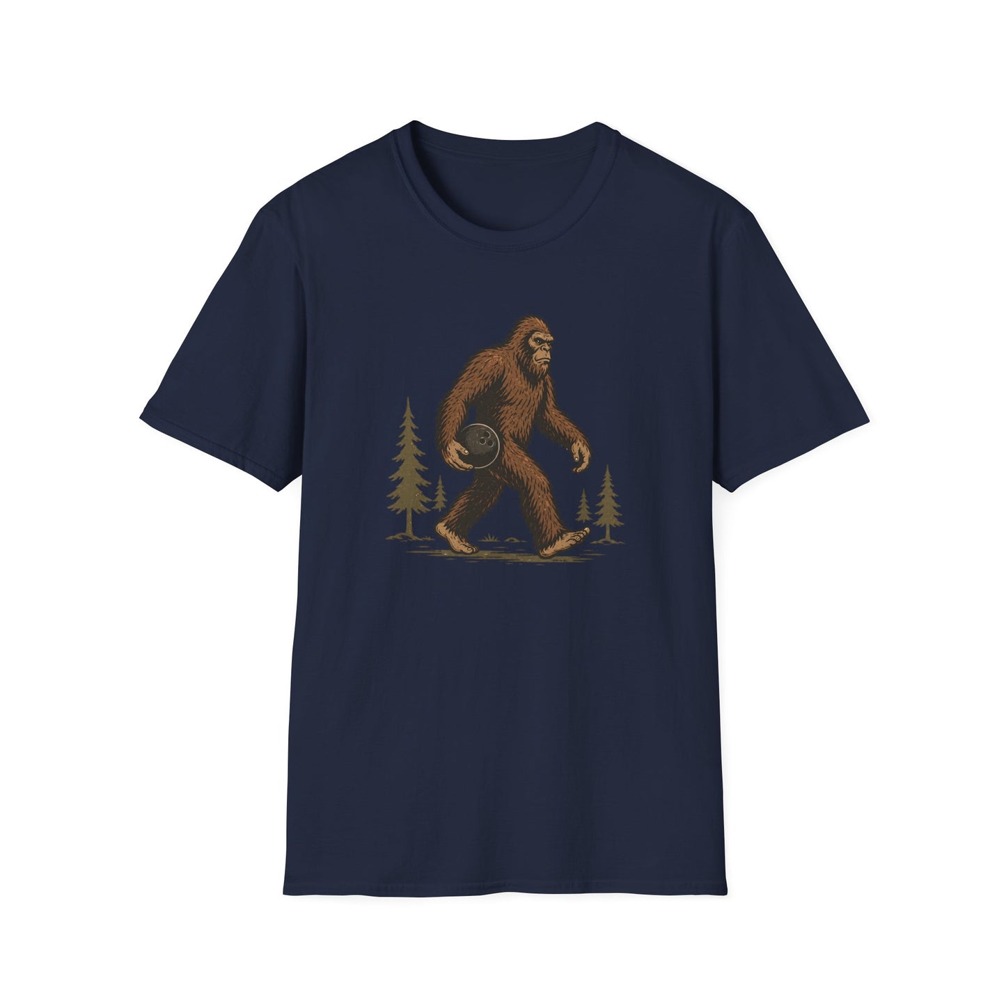 Sasquatch funny bowling modern design T-Shirt