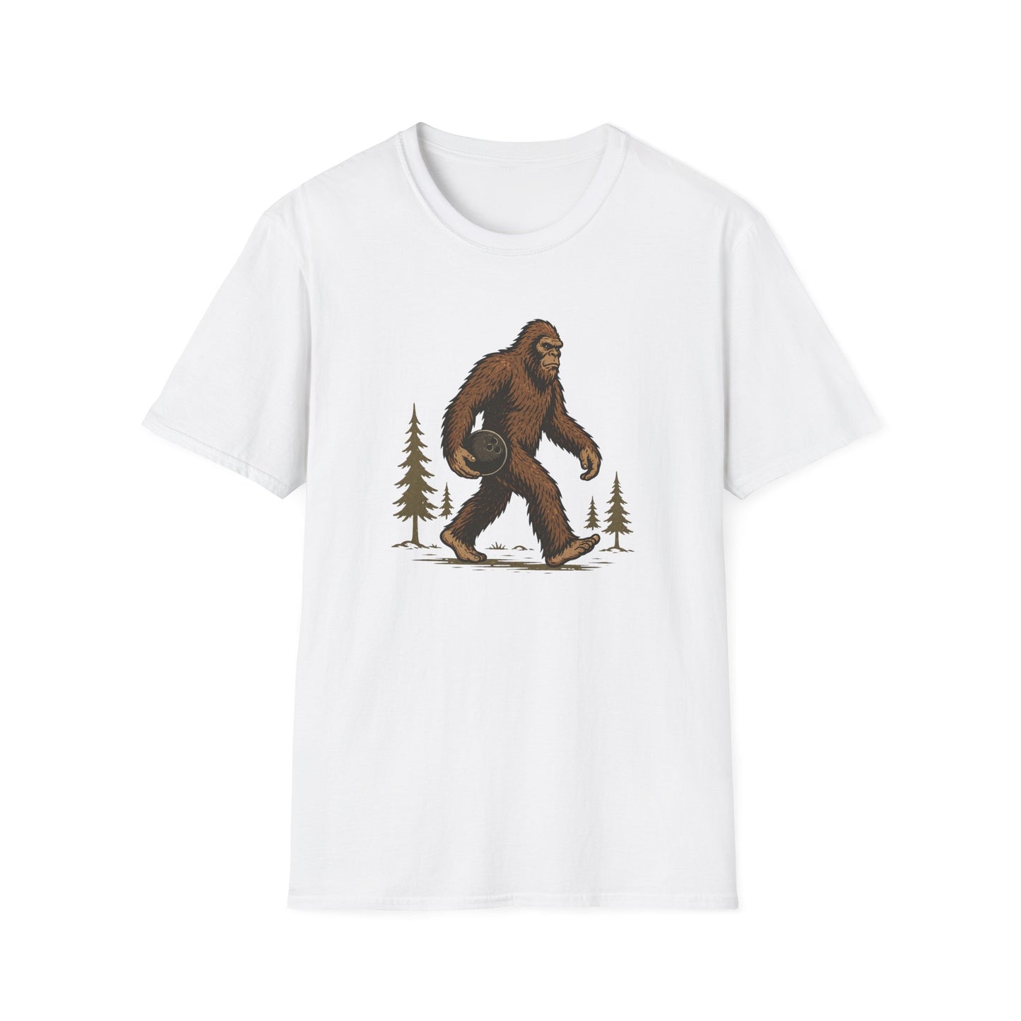 Sasquatch funny bowling modern design T-Shirt