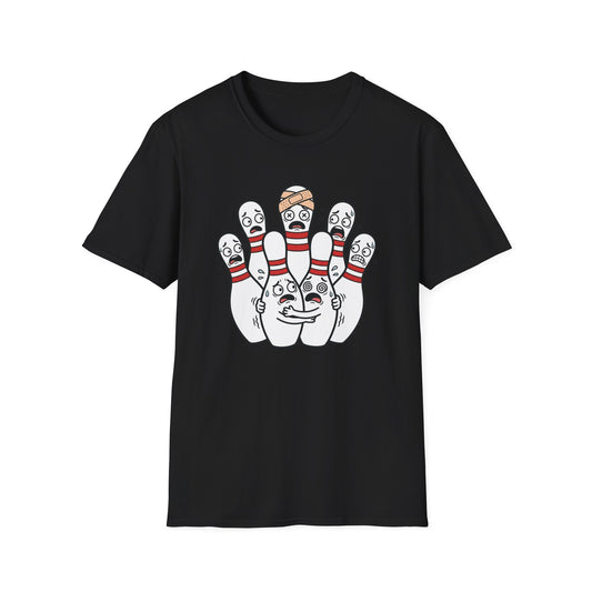 Scared pins funny bowling T-Shirt