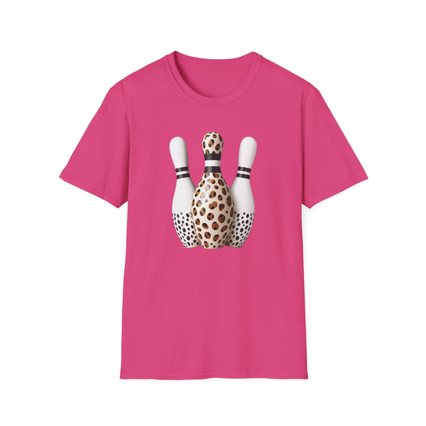 Ladies leopard bowling pins T-Shirt