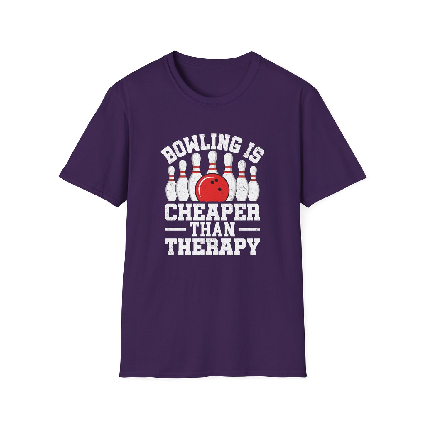 Bowling is cheaper than therapy funny T-Shirt