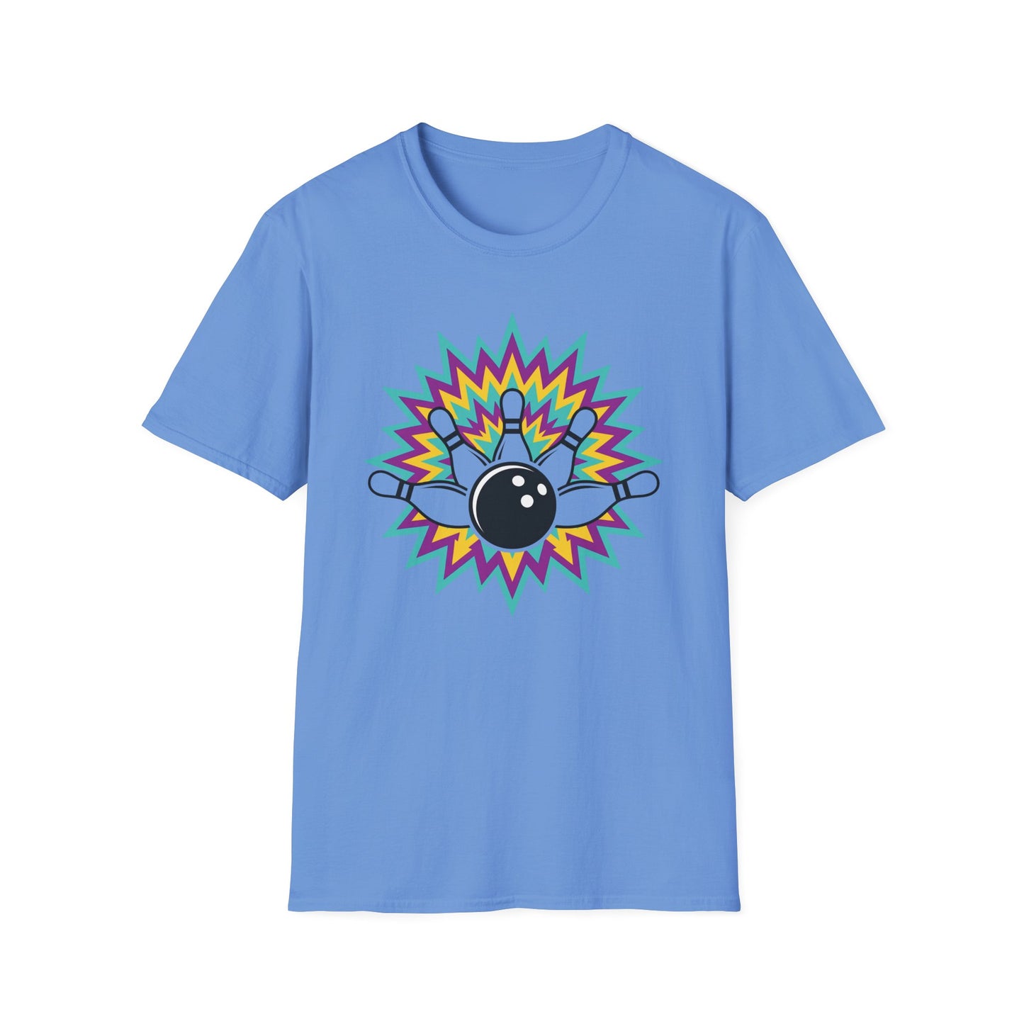 Crazy colors strike bowling T-Shirt