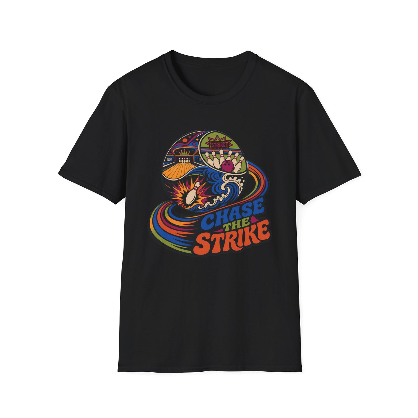 Chase the strike retro Bowling T-Shirt