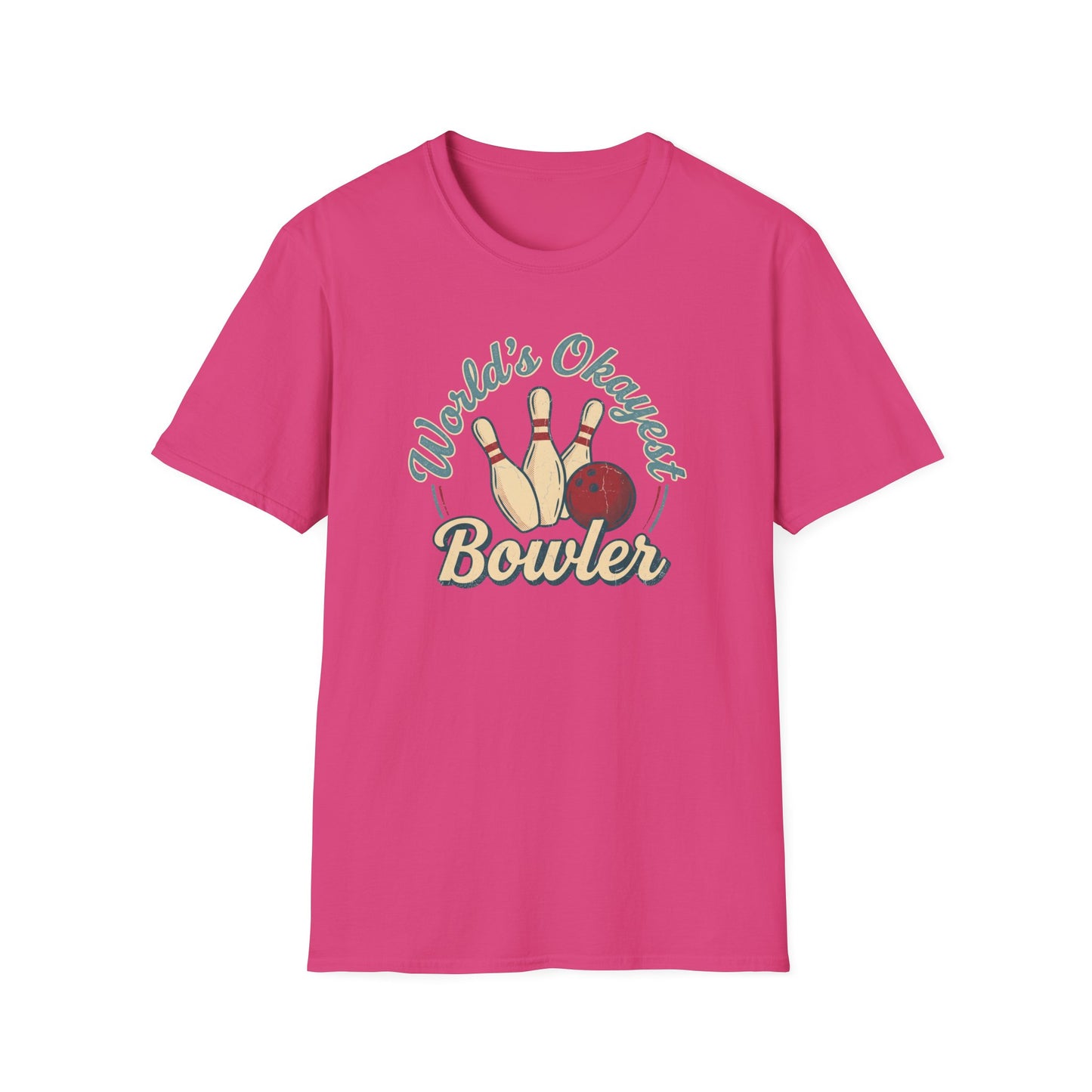 Worlds okayest bowler funny bowling T-Shirt