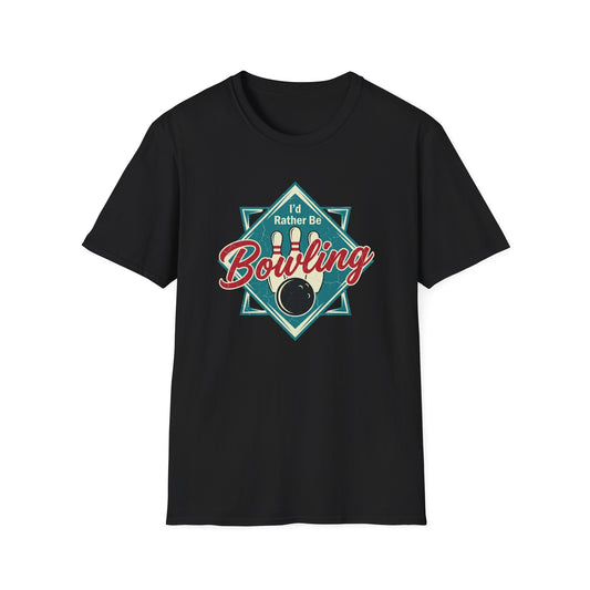 I'd rather be bowling retro T-Shirt