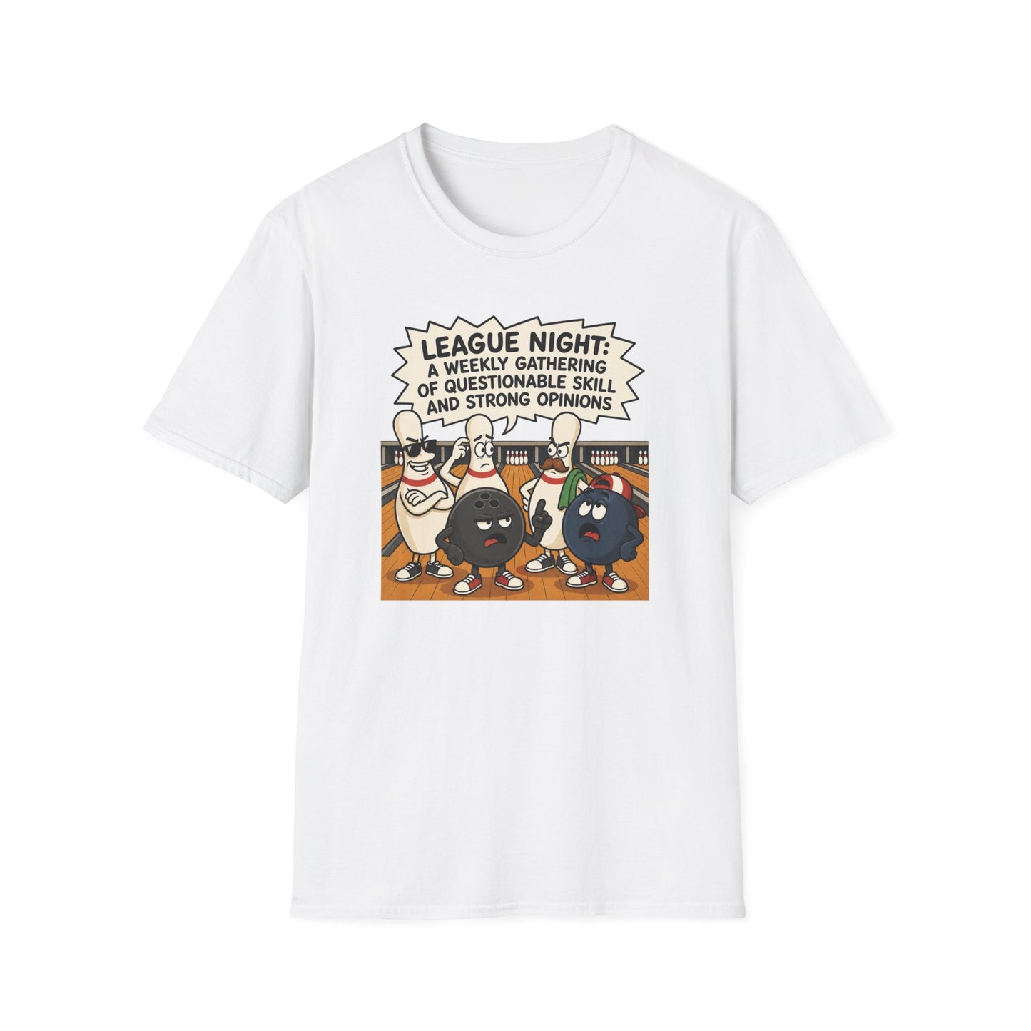 League night opinions funny bowling T-Shirt
