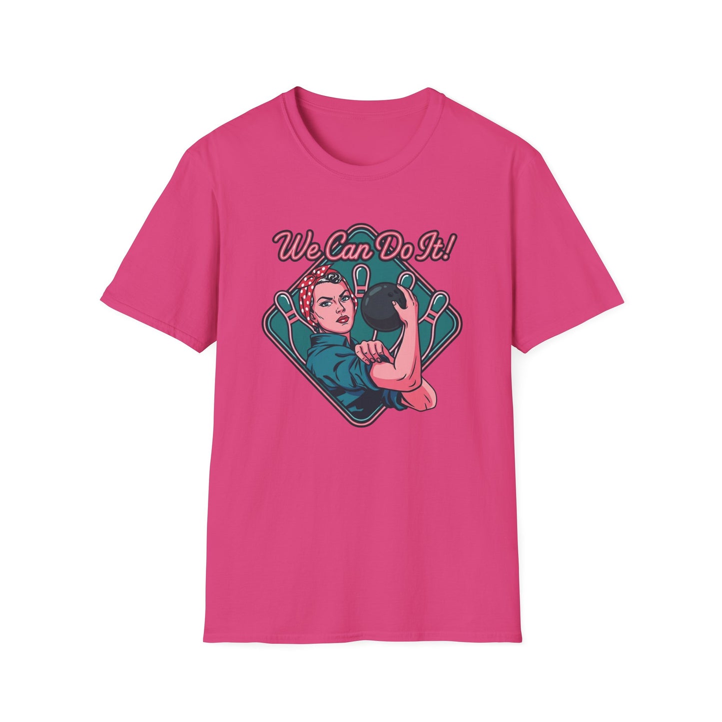 We can do it ladies bowling retro T-Shirt