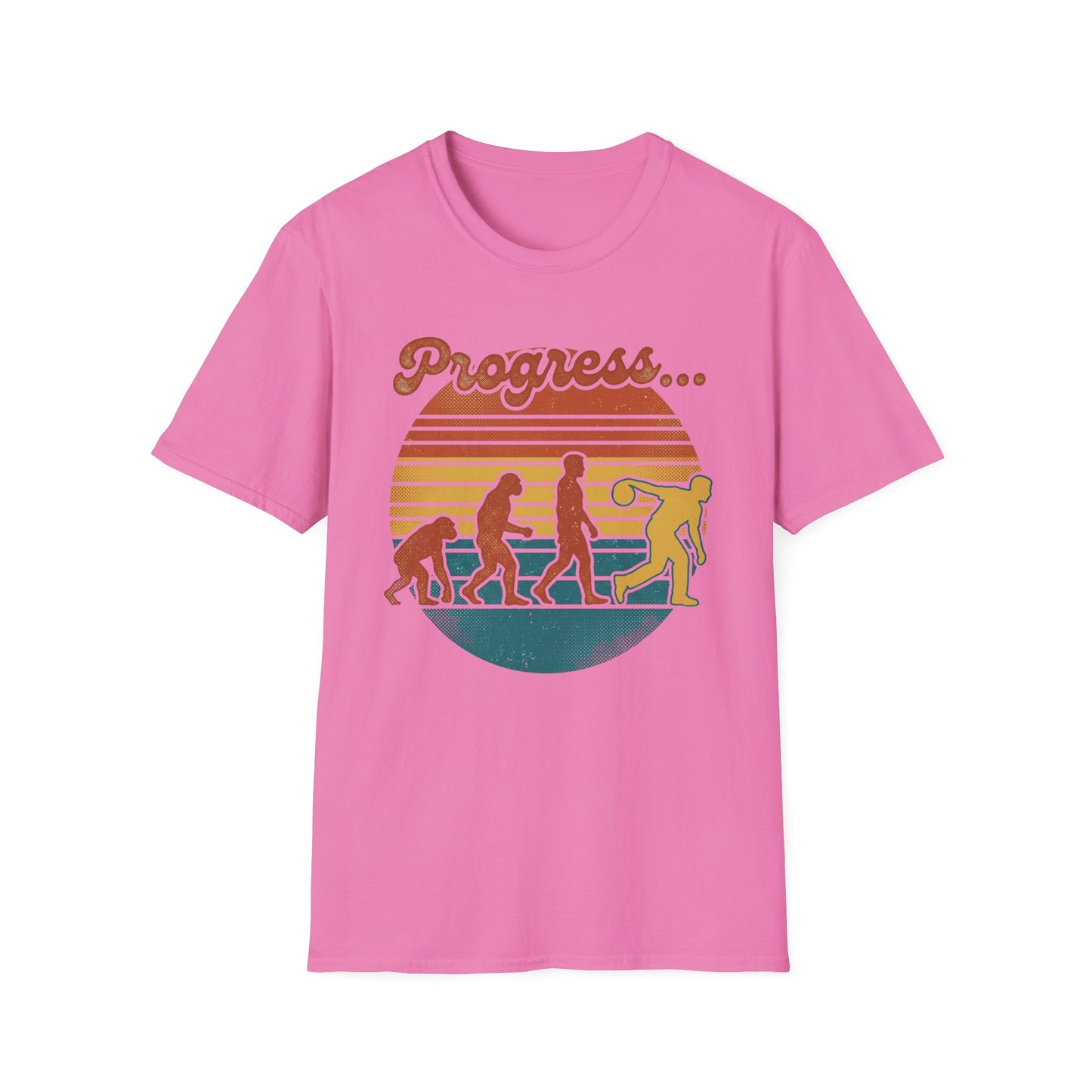 Progress retro bowling sunset T-Shirt