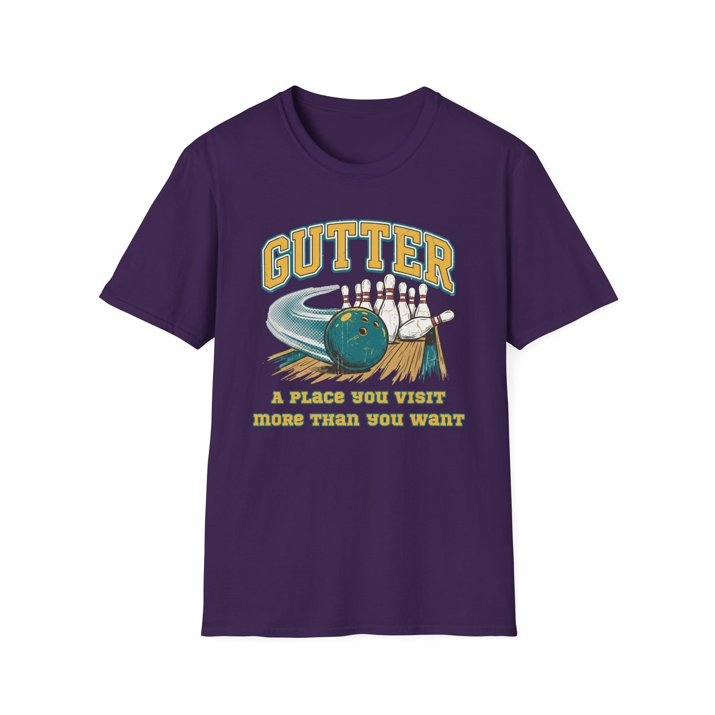 Gutter visits funny bowling T-Shirt