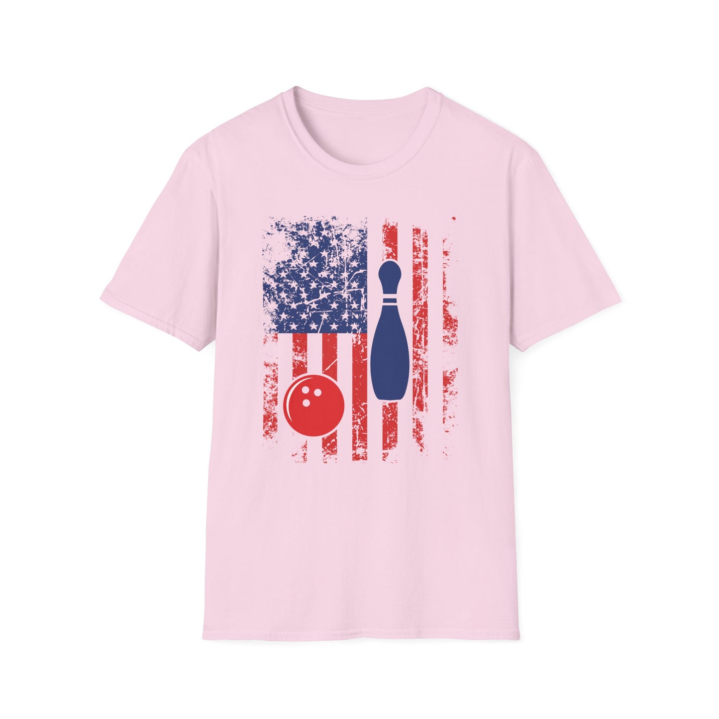 Bowling USA flag color design T-Shirt
