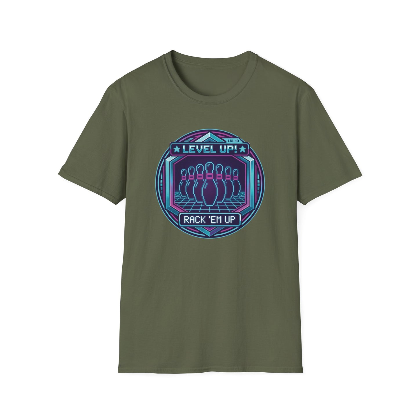 Level up gaming vaporwave retro T-Shirt