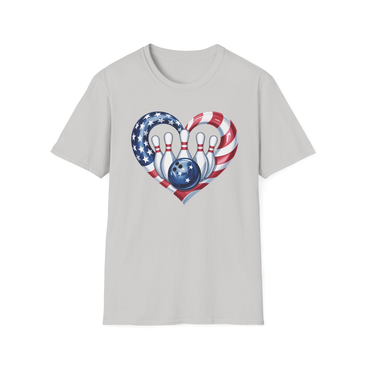 Bowling heart USA T-Shirt