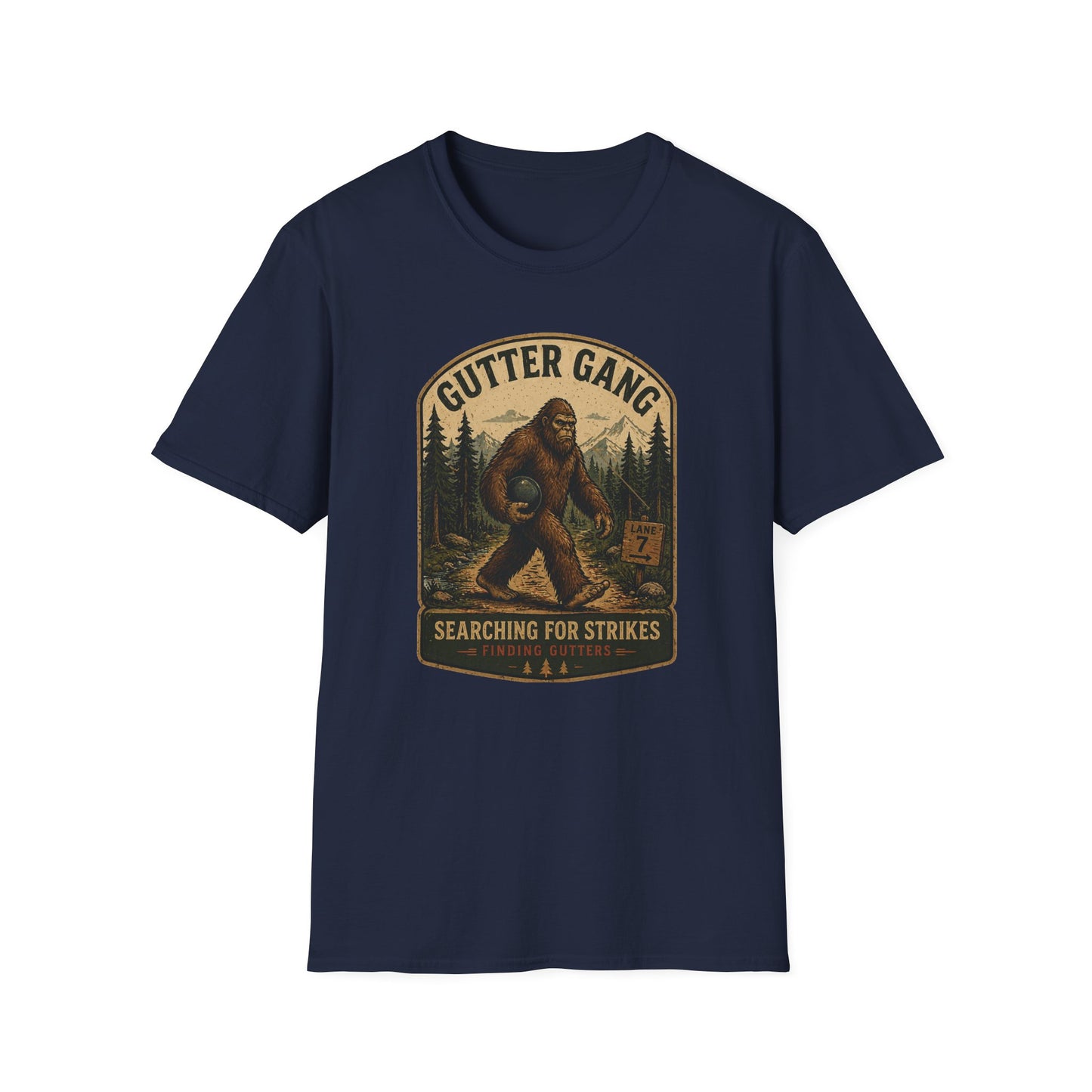 Sasquatch funny bowling T-Shirt