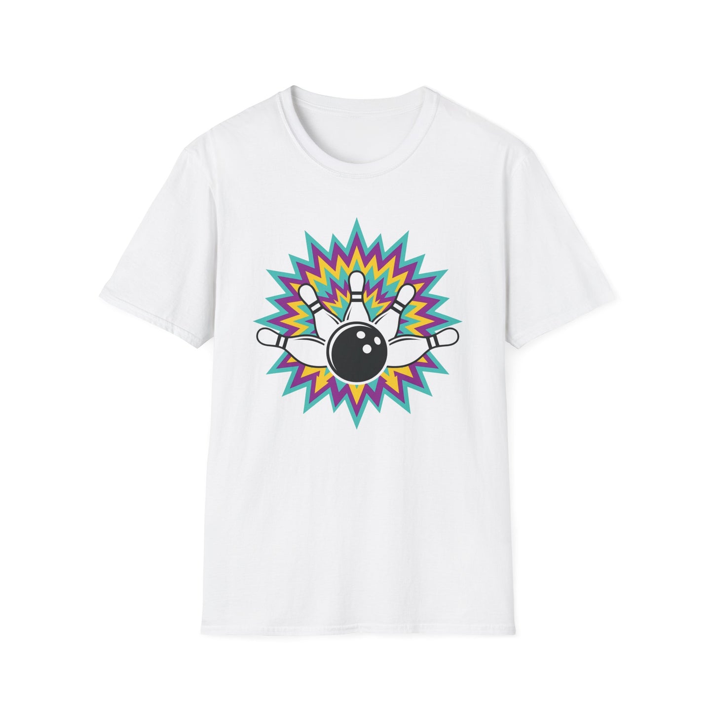 Crazy colors strike bowling T-Shirt