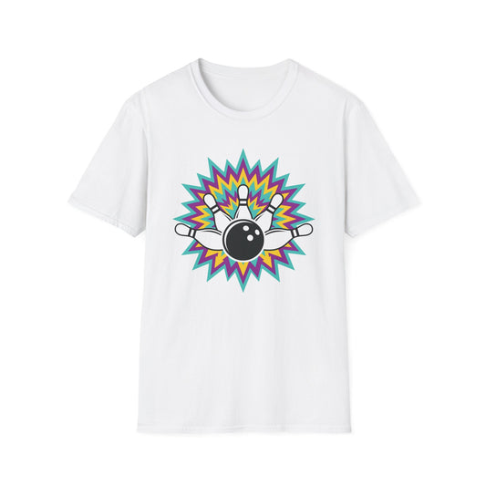 Crazy colors strike bowling T-Shirt