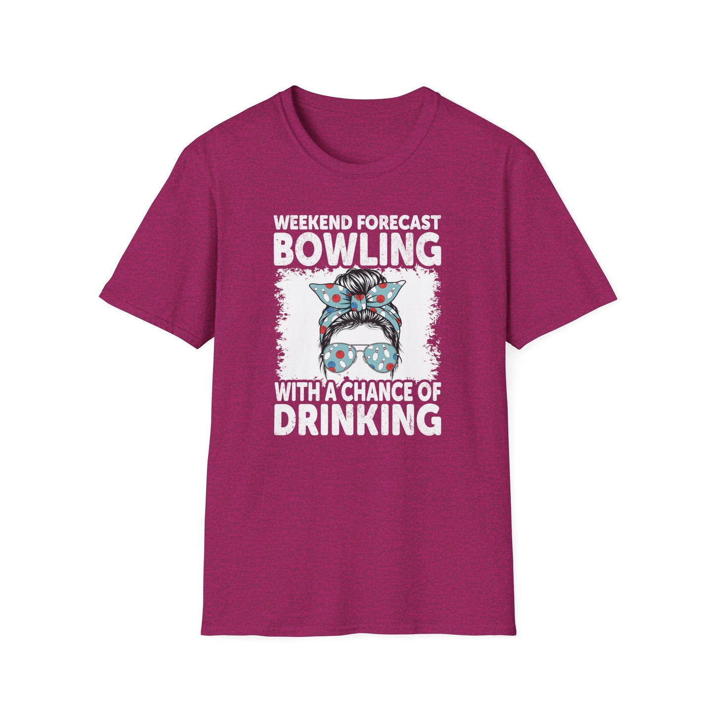 Funny bowling weekend forecast T-Shirt