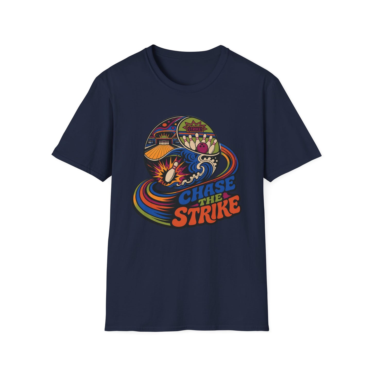Chase the strike retro Bowling T-Shirt