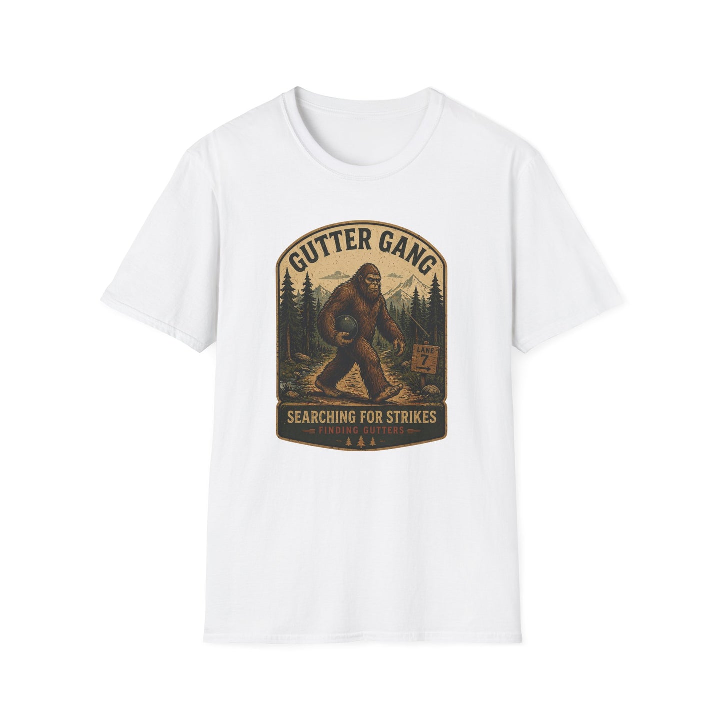 Sasquatch funny bowling T-Shirt