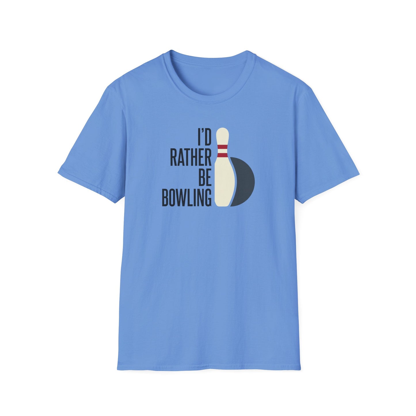 I'd rather be bowling modern minimal T-Shirt