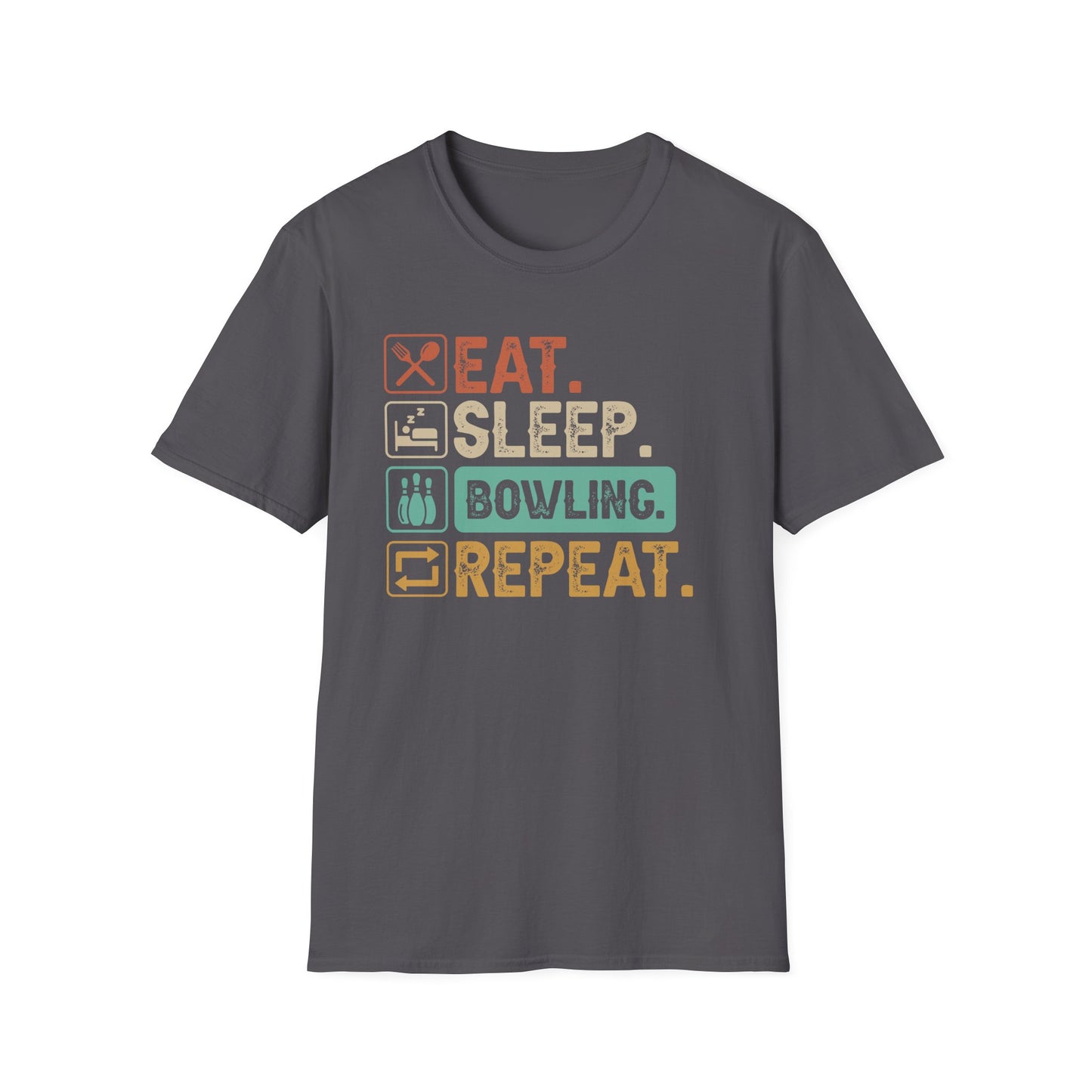 Eat. Sleep. Bowling. Repeat. graphic T-Shirt