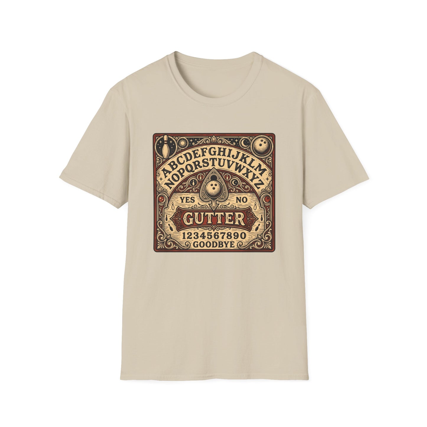 Funny gutter Ouija board design T-Shirt
