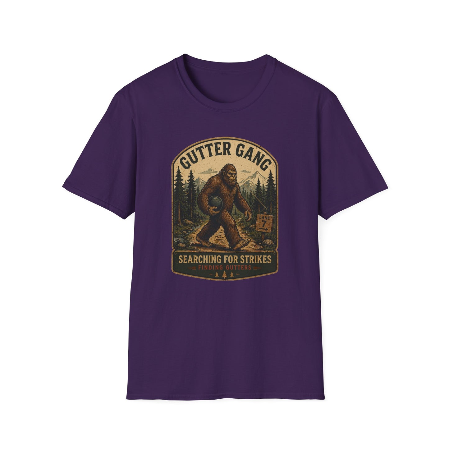 Sasquatch funny bowling T-Shirt