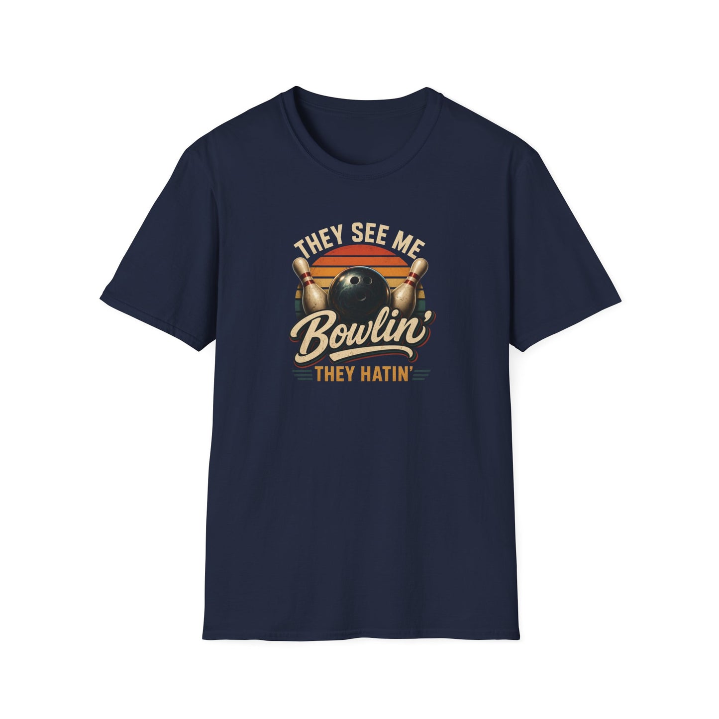 They see me bowlin' retro T-Shirt