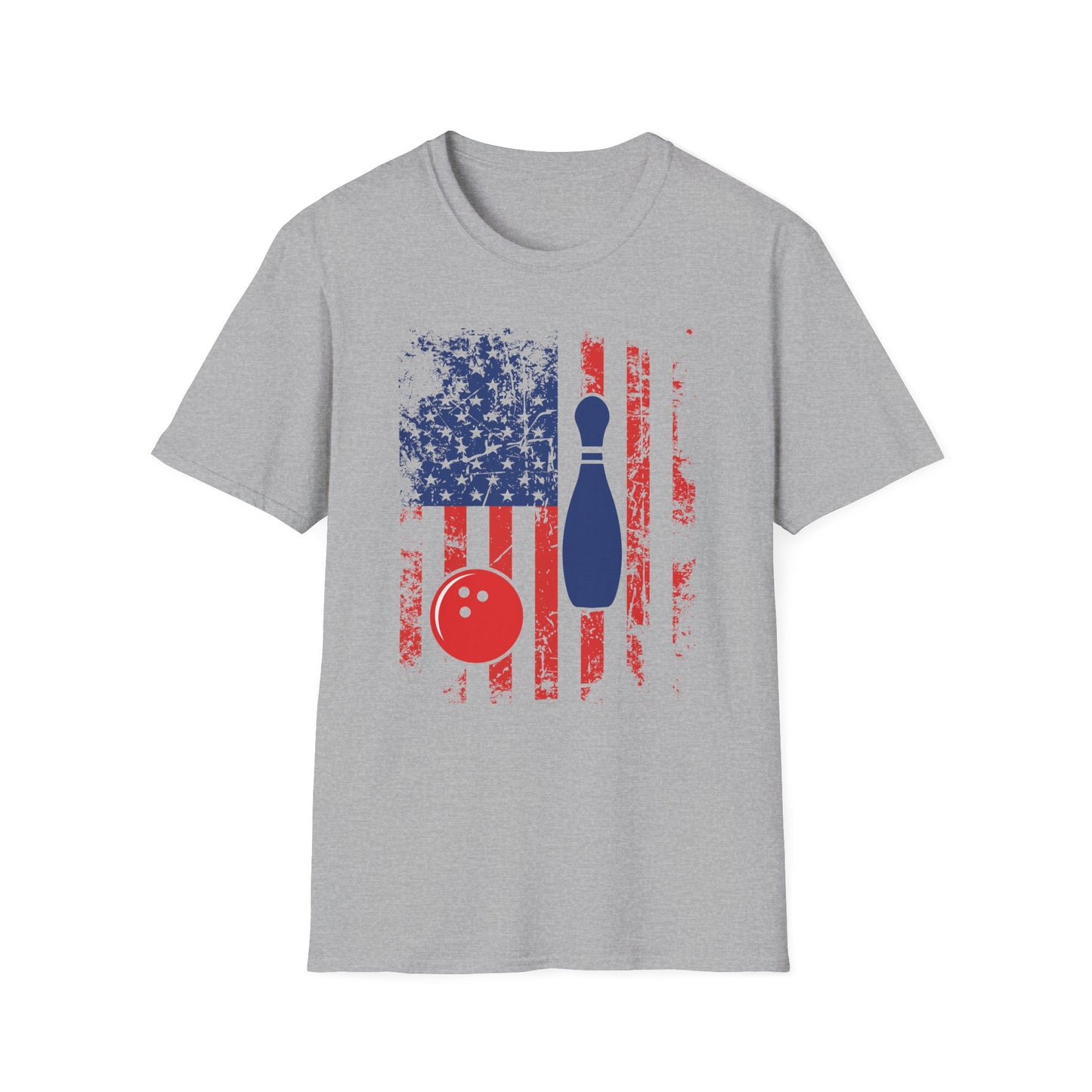Bowling USA flag color design T-Shirt
