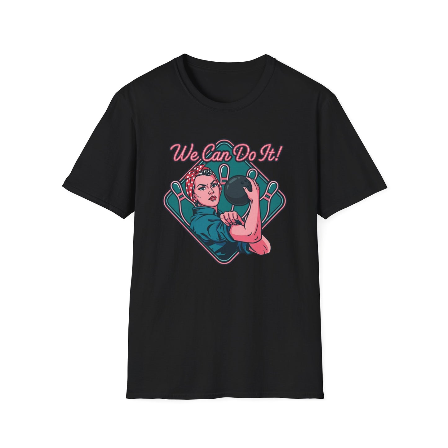 We can do it ladies bowling retro T-Shirt