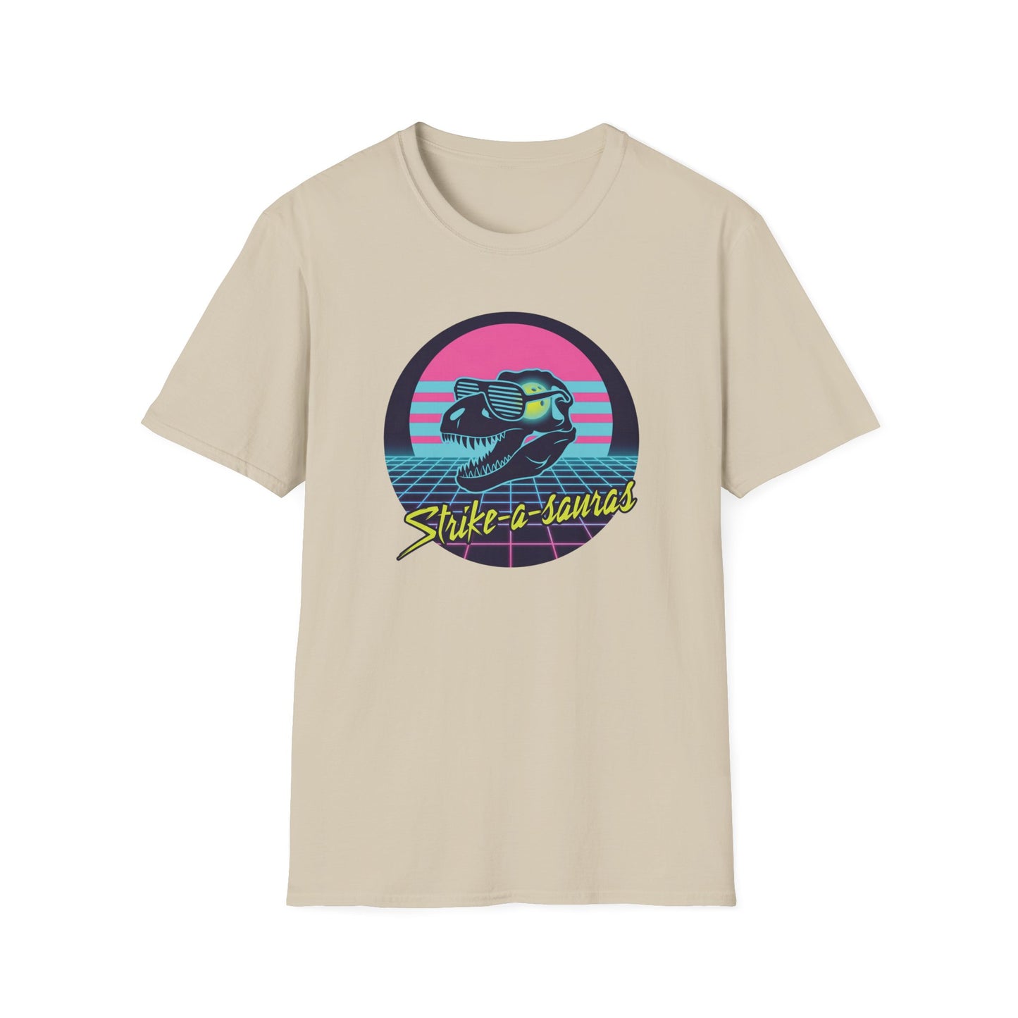 Strike-a-sauras vaporwave bowling T-Shirt