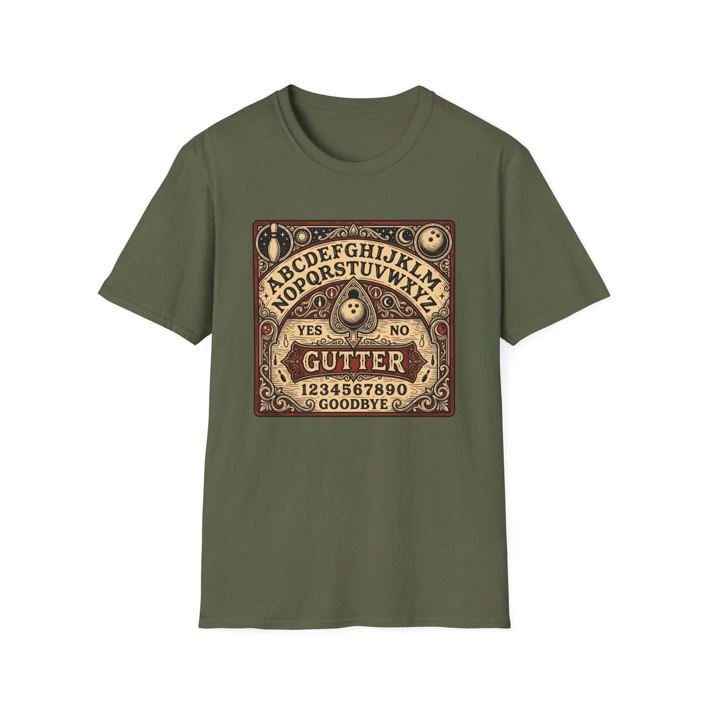 Funny gutter Ouija board design T-Shirt
