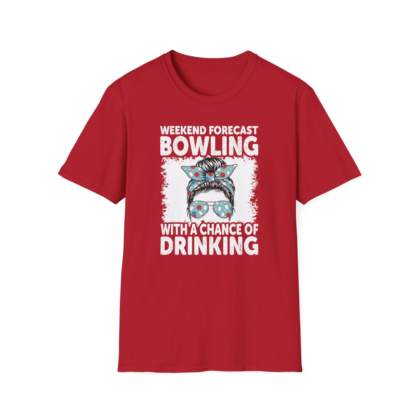 Funny bowling weekend forecast T-Shirt