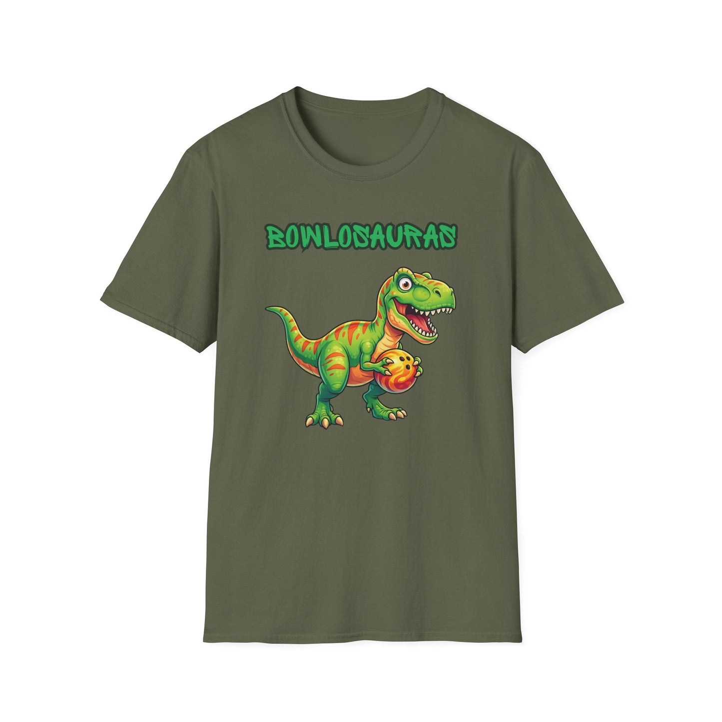 Big bowlosauras funny bowling T-Shirt