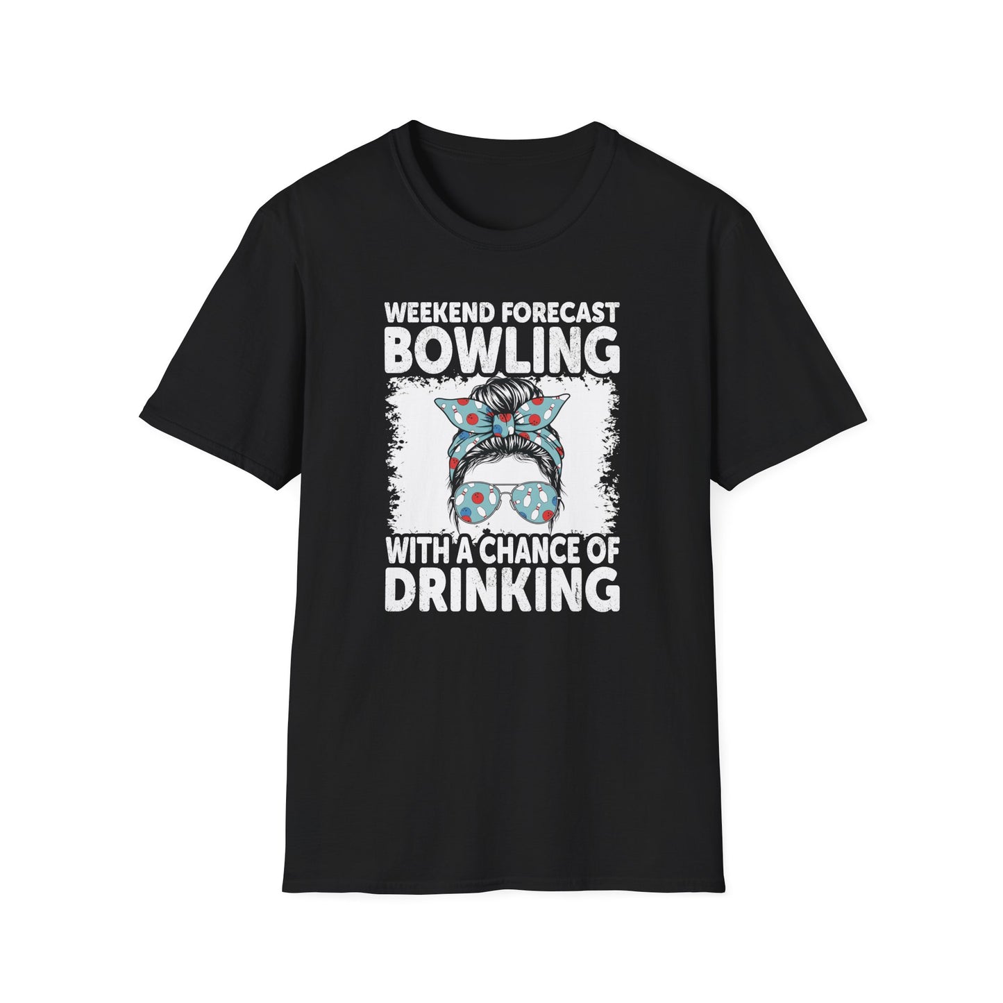 Funny bowling weekend forecast T-Shirt