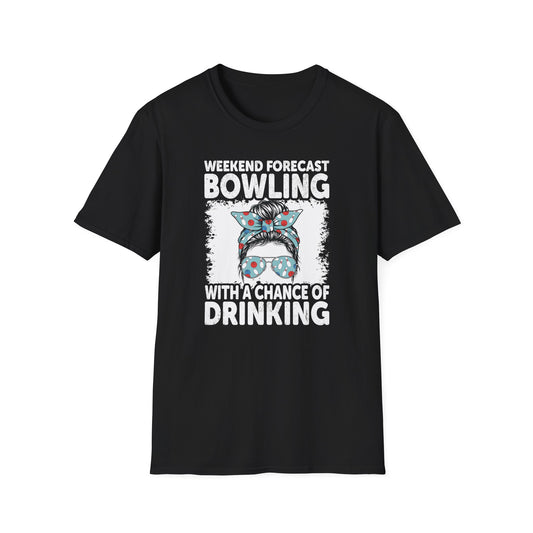 Funny bowling weekend forecast T-Shirt