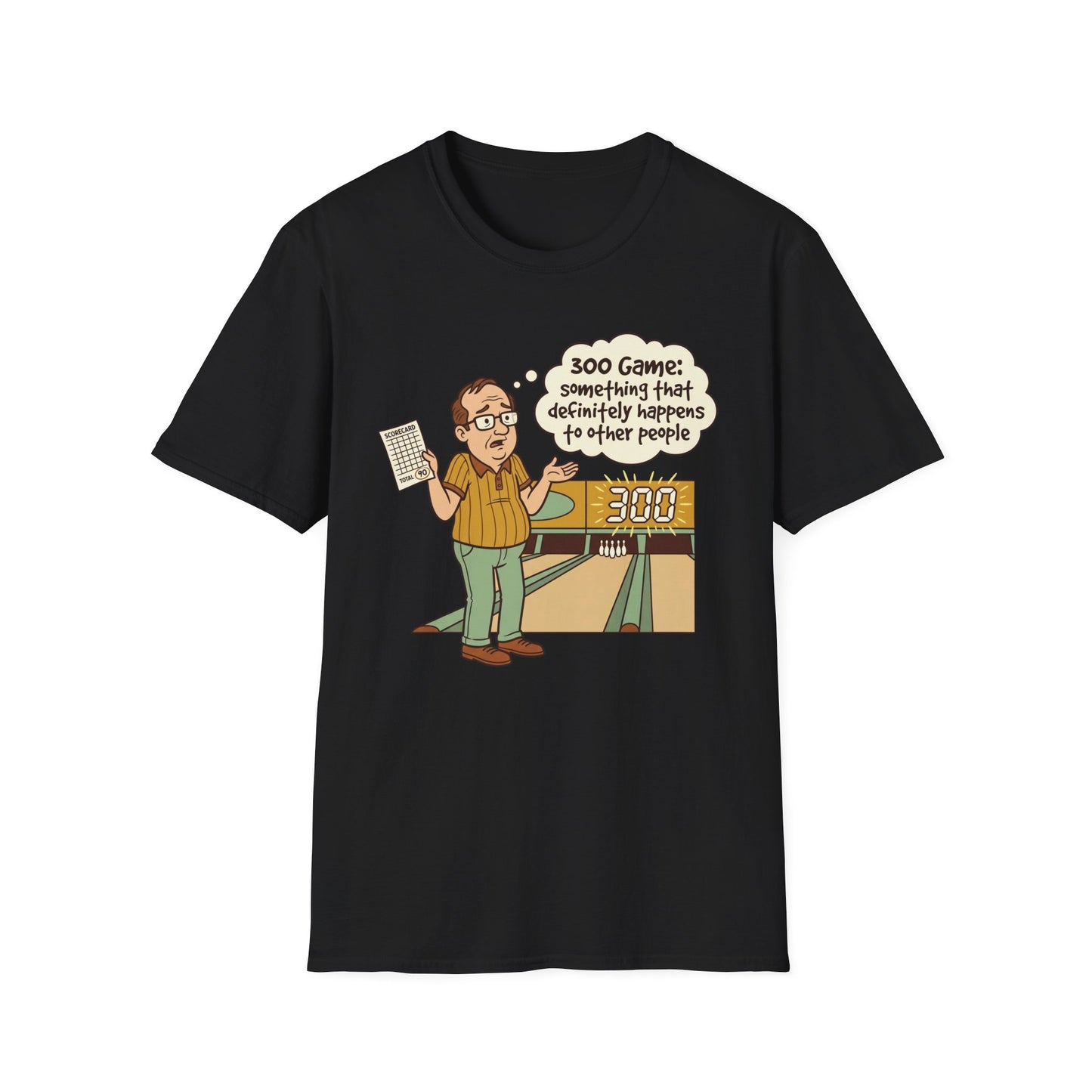 300 game funny bowling T-Shirt