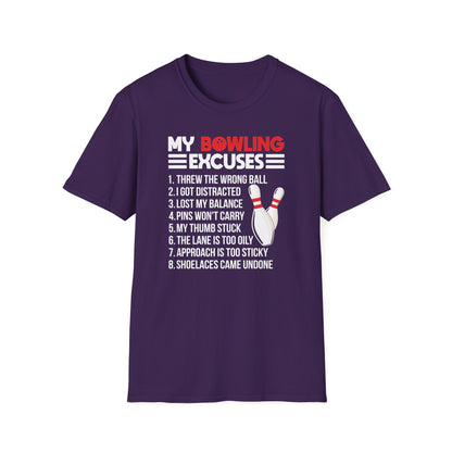 Funny bowling excuses T-Shirt