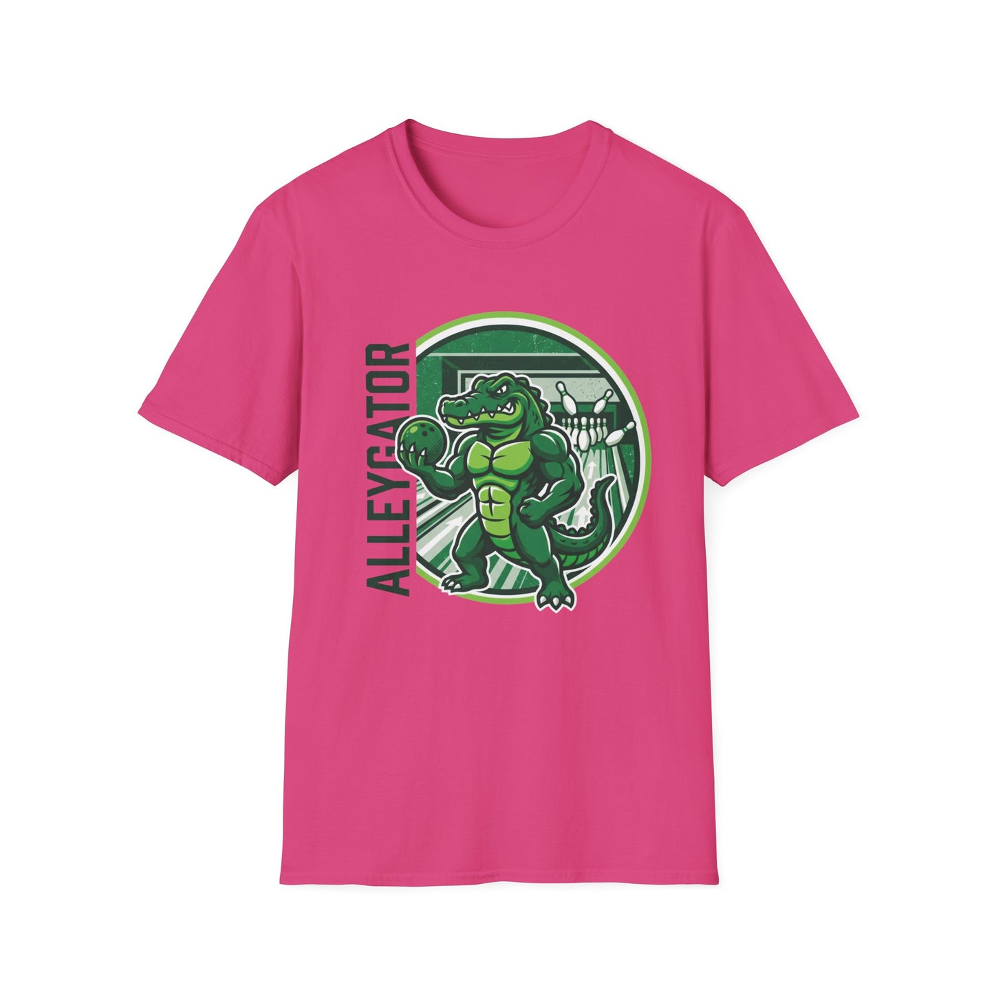 Alleygator side text T-Shirt