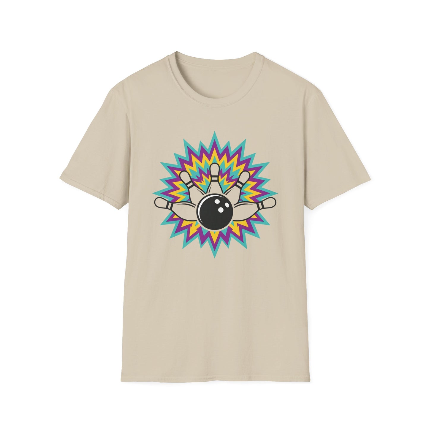 Crazy colors strike bowling T-Shirt